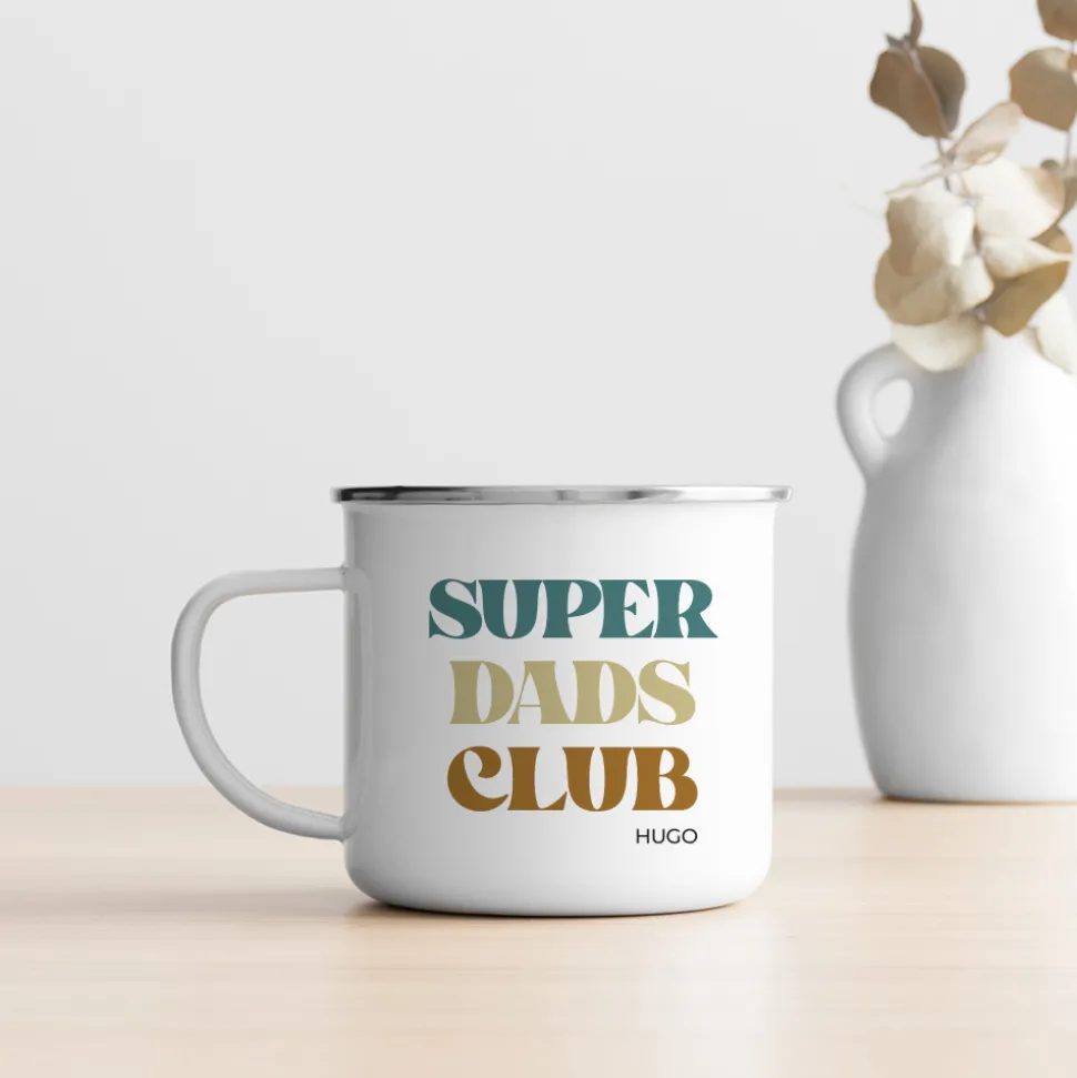 Mug émaillé personnalisé - Cool Dads Club
