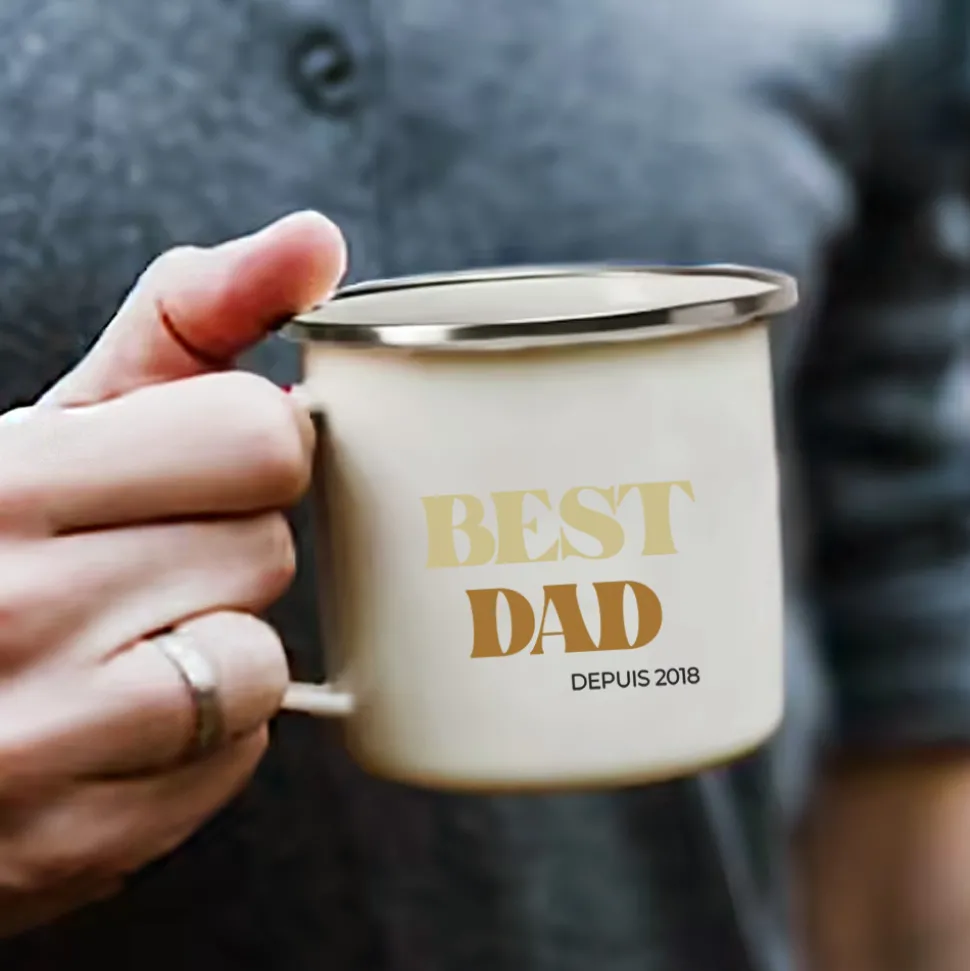 Mug émaillé personnalisé - Cool Dads Club