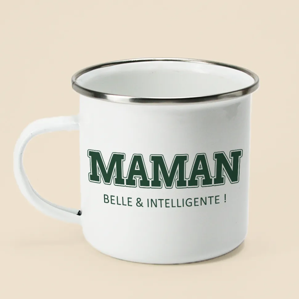 Mug émaillé personnalisé - College Style