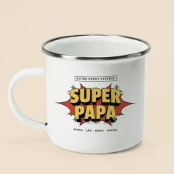 Mug émaillé personnalisé - Héros de BD