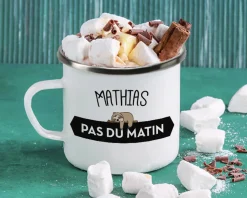 Mug émaillé personnalisé - Paresseux