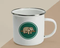 Mug émaillé personnalisé - Paresseux