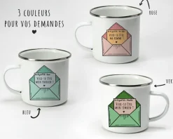 Mug émaillé personnalisé - Veux-tu être ... ?