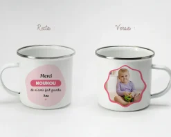 Mug émaillé personnalisé photo - Nounou