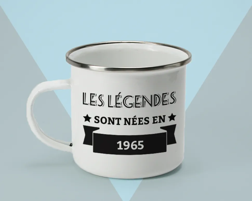 Mug émaillé personnalisé prénom - Légendes