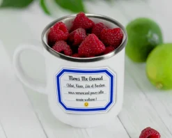 Mug émaillé personnalisé remerciements - Maîtresse, Maître et ATSEM