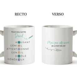 Mug personnalisé - Acrostiche Maitre