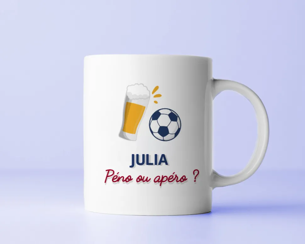 Mug personnalisé - Apéro Foot
