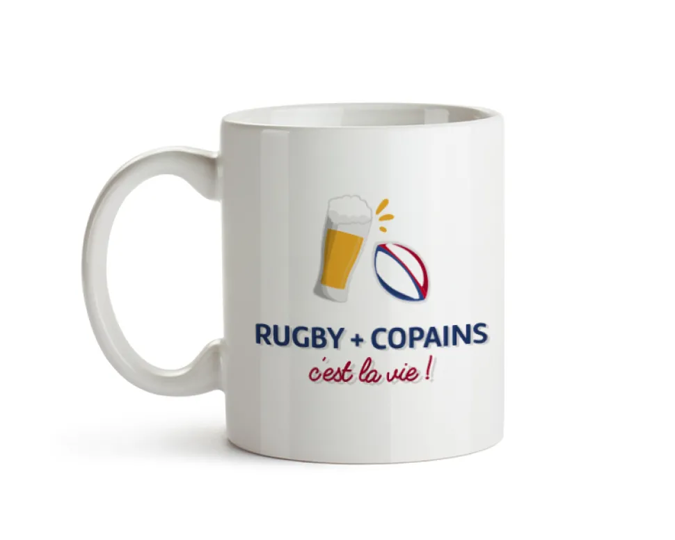Mug personnalisé - Apéro rugby