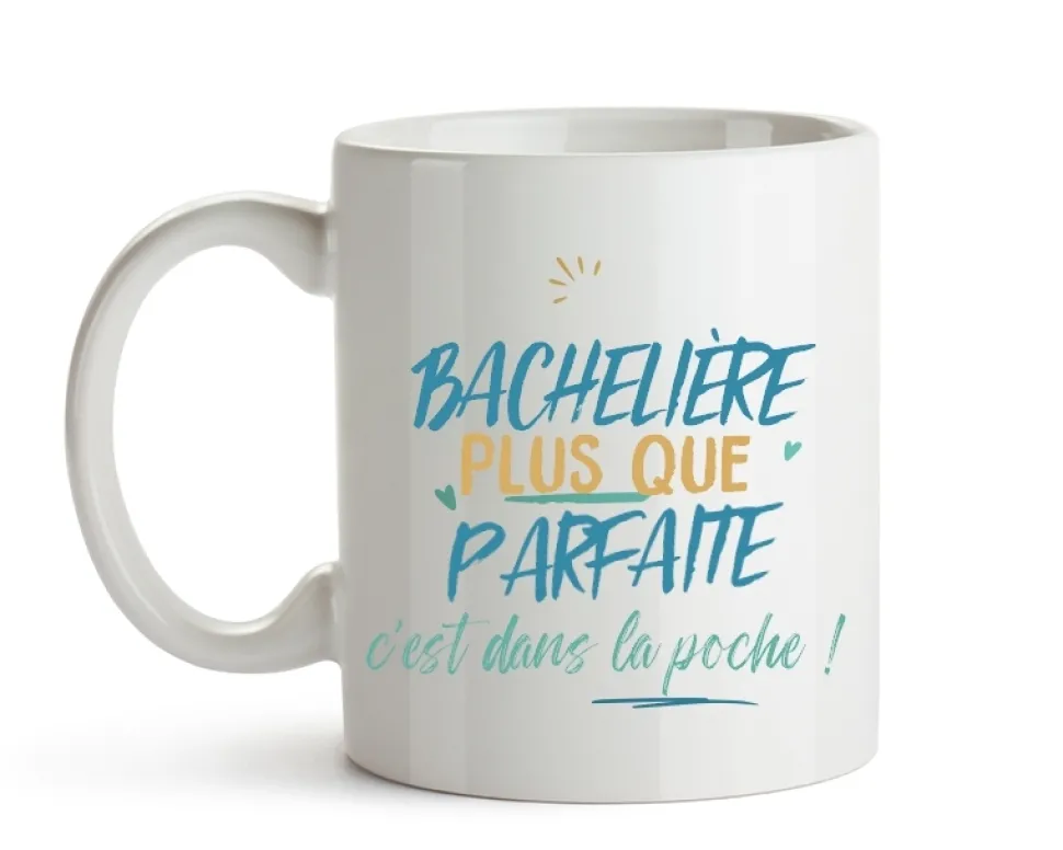 Mug personnalisé : Bachelière la plus...