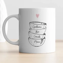 Mug personnalisé - Bols prénoms famille