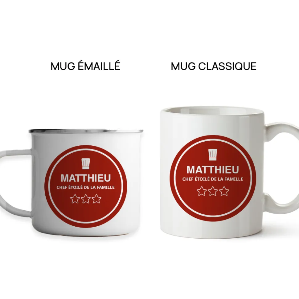 Mug personnalisé - Chef étoilé
