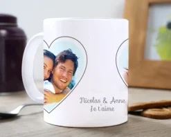 Mug personnalisé - Coeur Photo