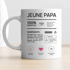 Mug personnalisé - Composition d'un jeune papa