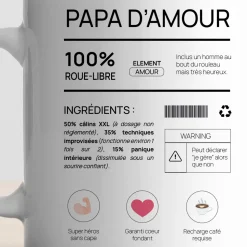 Mug personnalisé - Composition d'un jeune papa