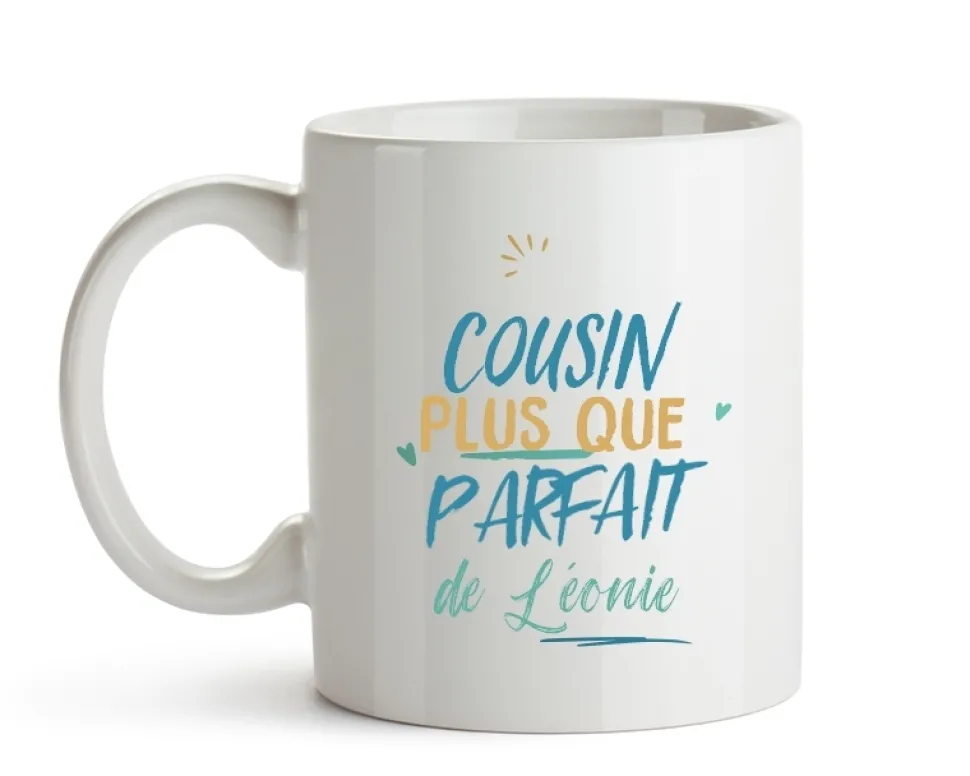 Mug personnalisé : Cousin le plus...