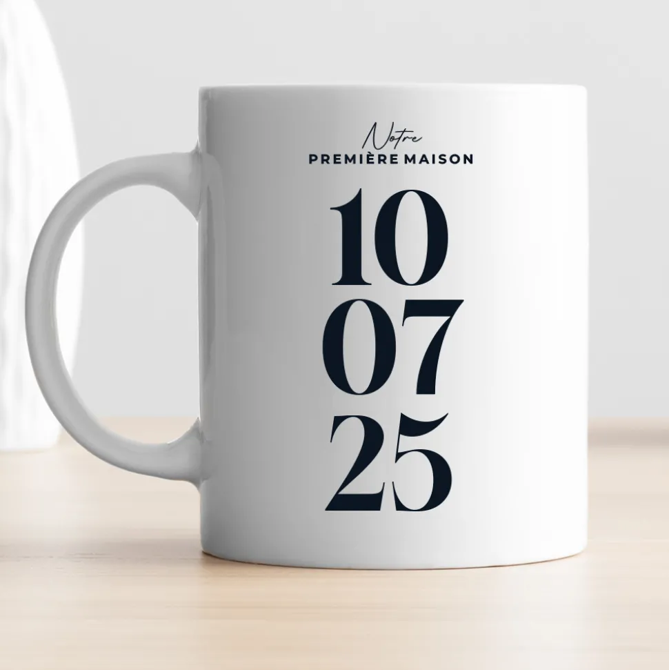 Mug personnalisé - Date Marquante
