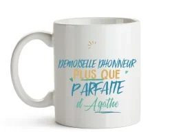 Mug personnalisé : Demoiselle d'honneur la plus...