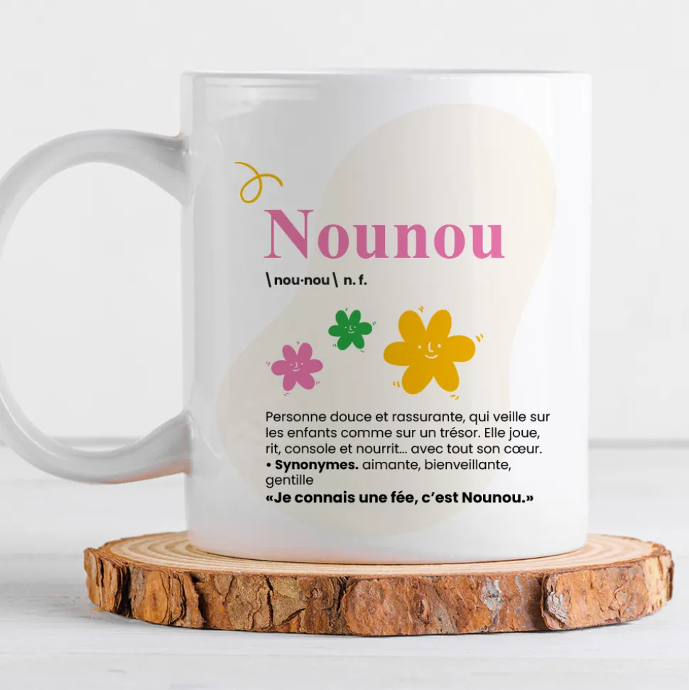 Mug personnalisé - Définition Nounou