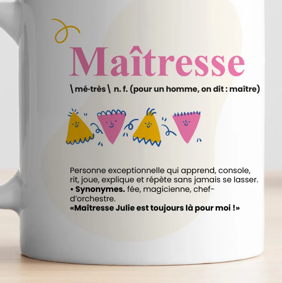 Mug personnalisé - Définition Maitresse/Maitre