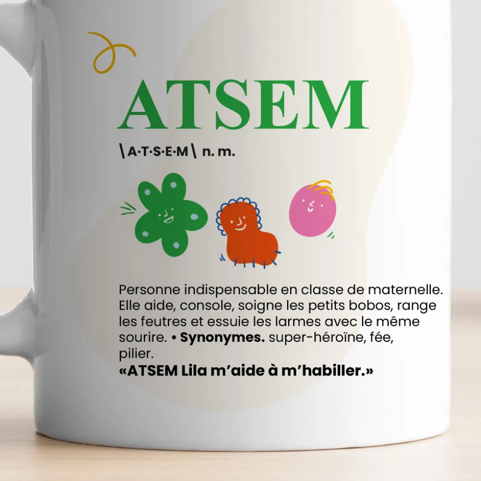 Mug personnalisé - Définition ATSEM/AESH