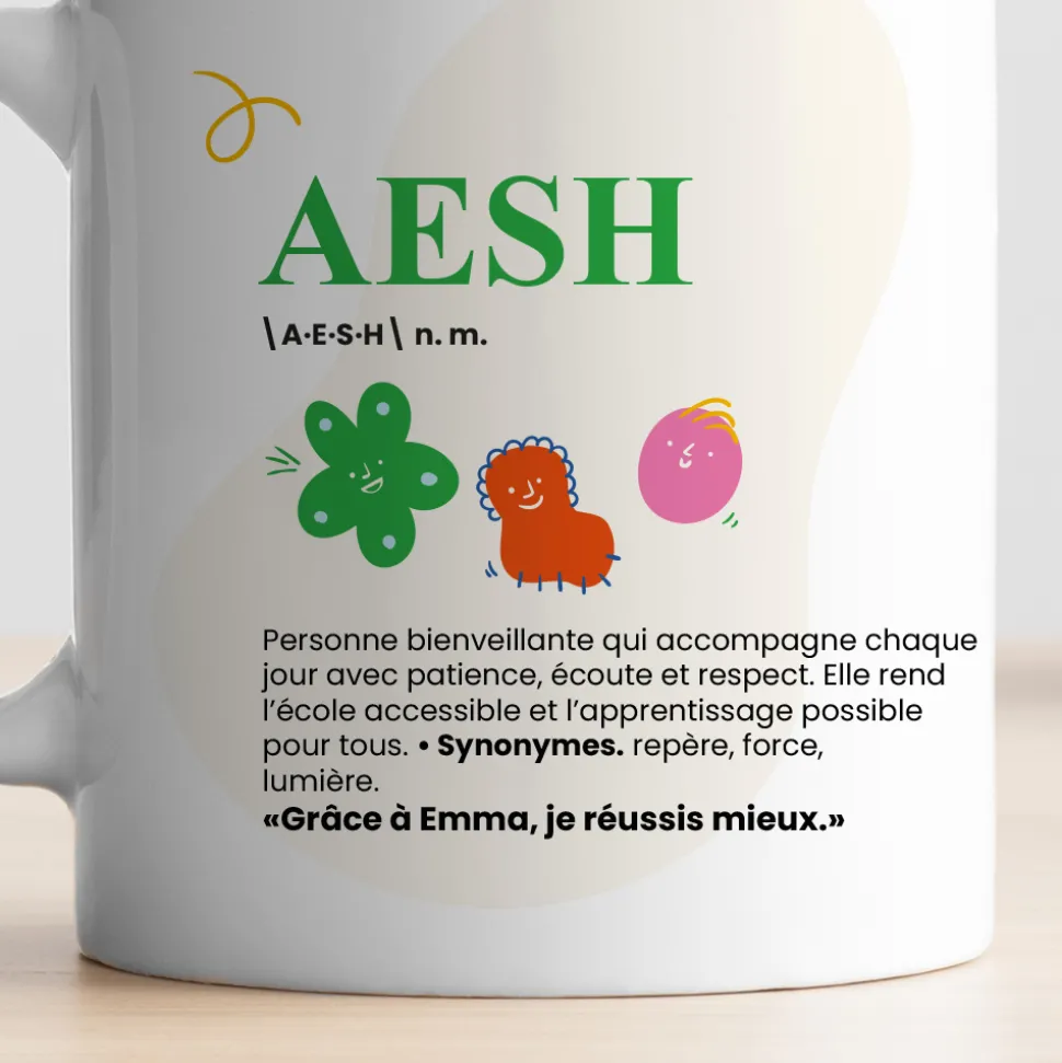Mug personnalisé - Définition ATSEM/AESH