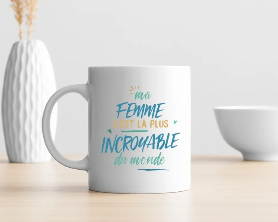 Mug personnalisé : Femme la plus...