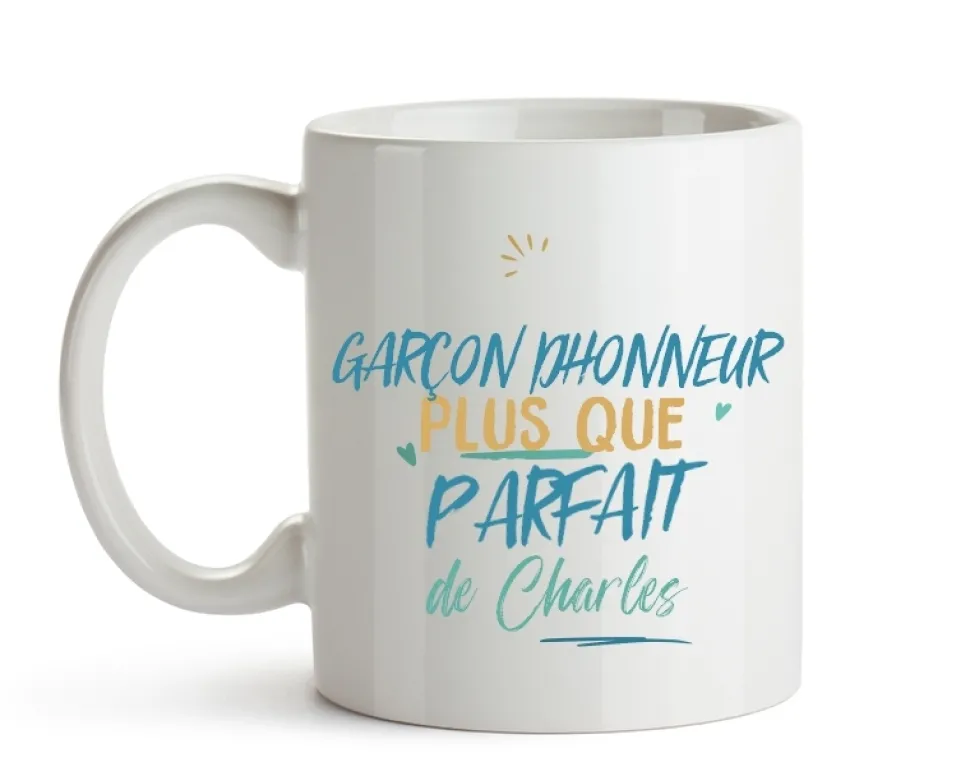 Mug personnalisé : Garçon d'honneur le plus...