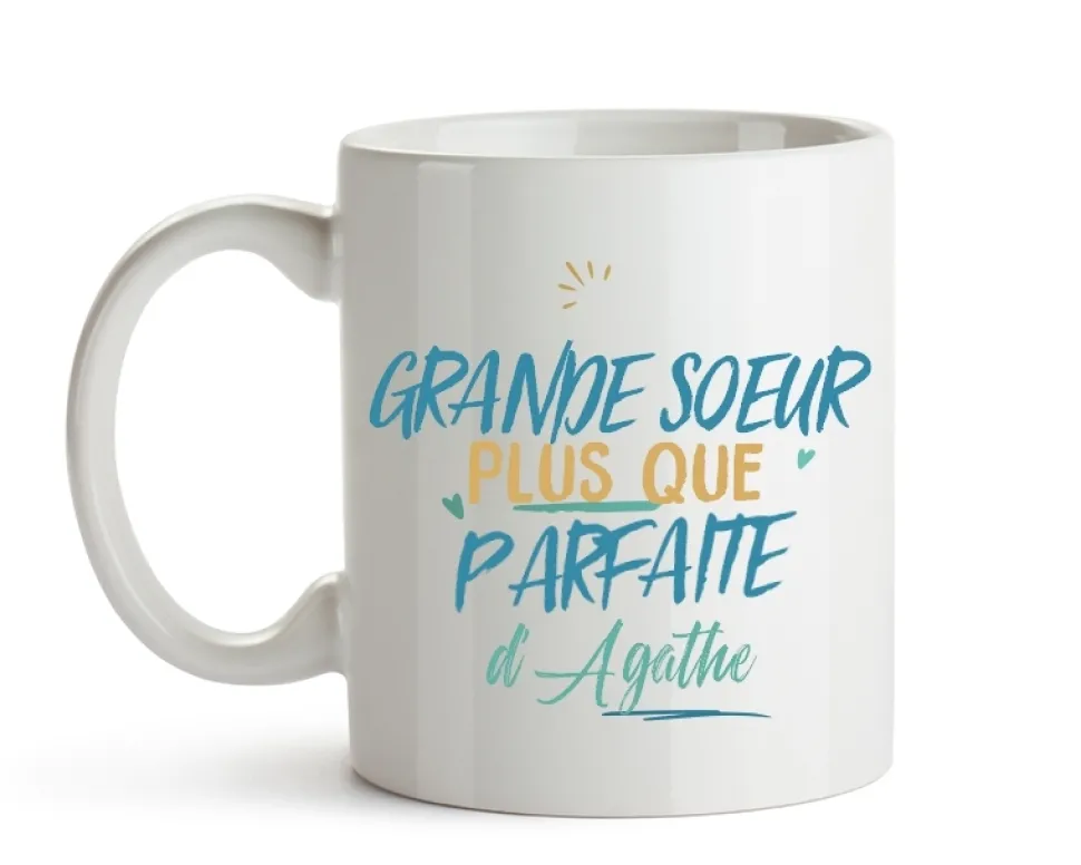 Mug personnalisé : Grande soeur la plus...