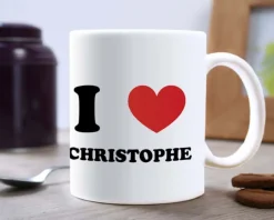 Mug personnalisé - I Love