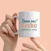Mug personnalisé - J'peux pas j'ai apéro