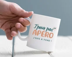 Mug personnalisé - J'peux pas j'ai apéro