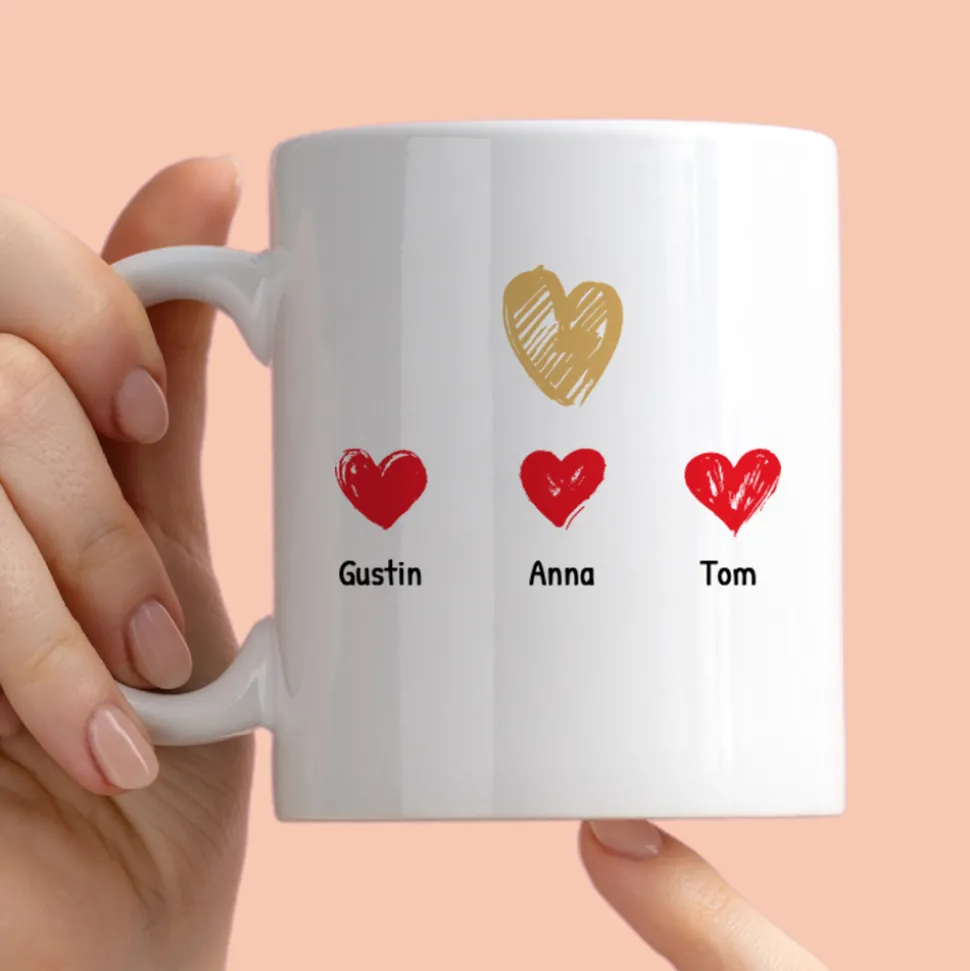 Mug personnalisé - Maman et ses petits coeurs
