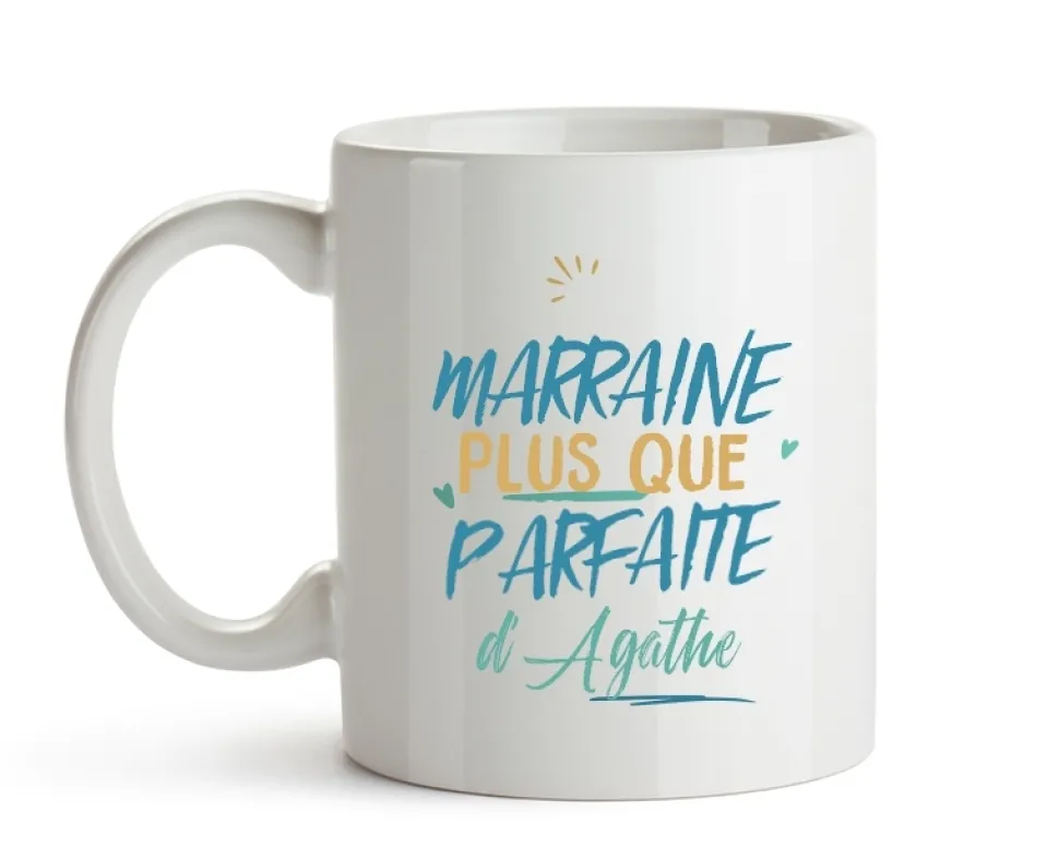 Mug personnalisé : Marraine la plus...