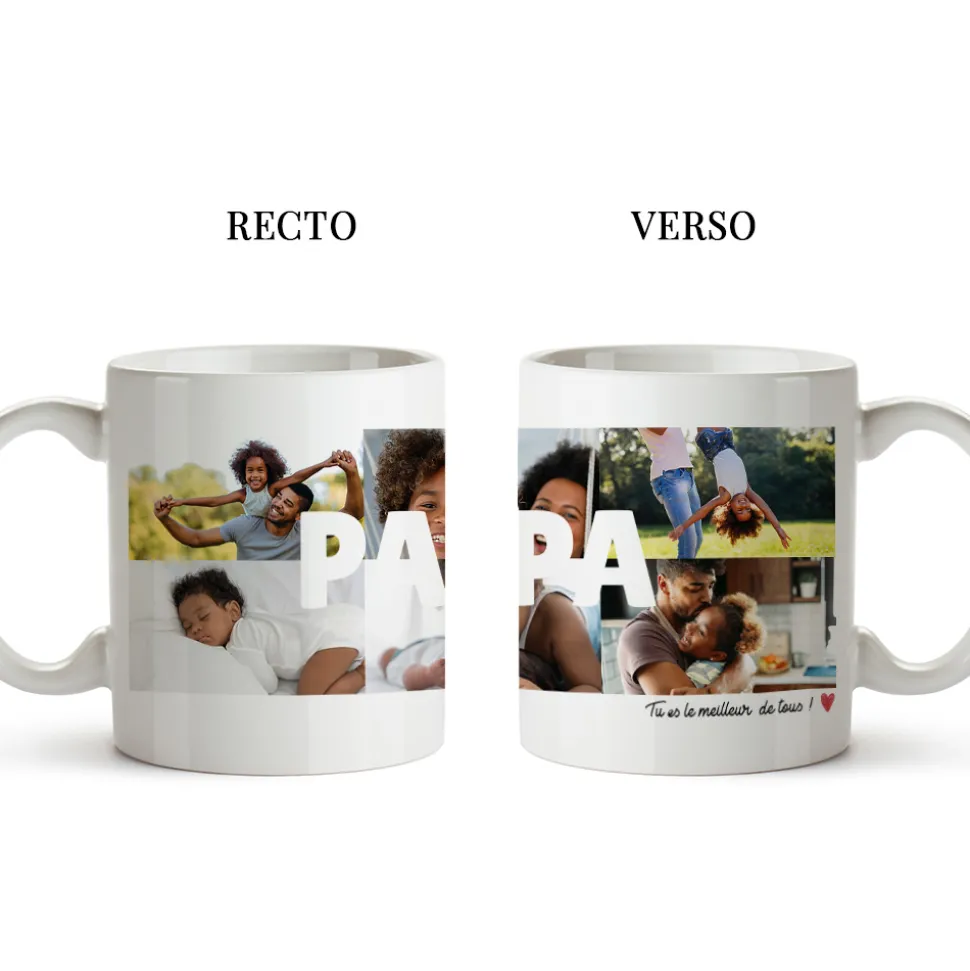 Mug personnalisé - Multi photos famille