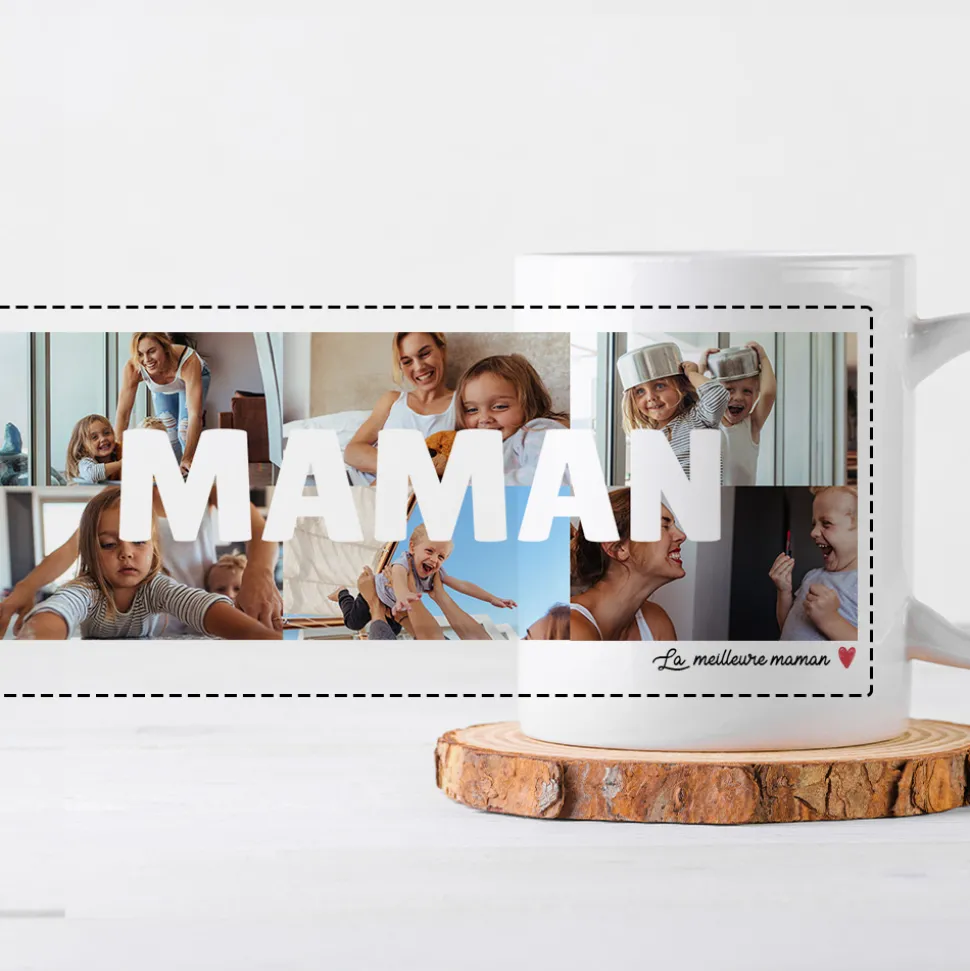 Mug personnalisé - Multi photos famille