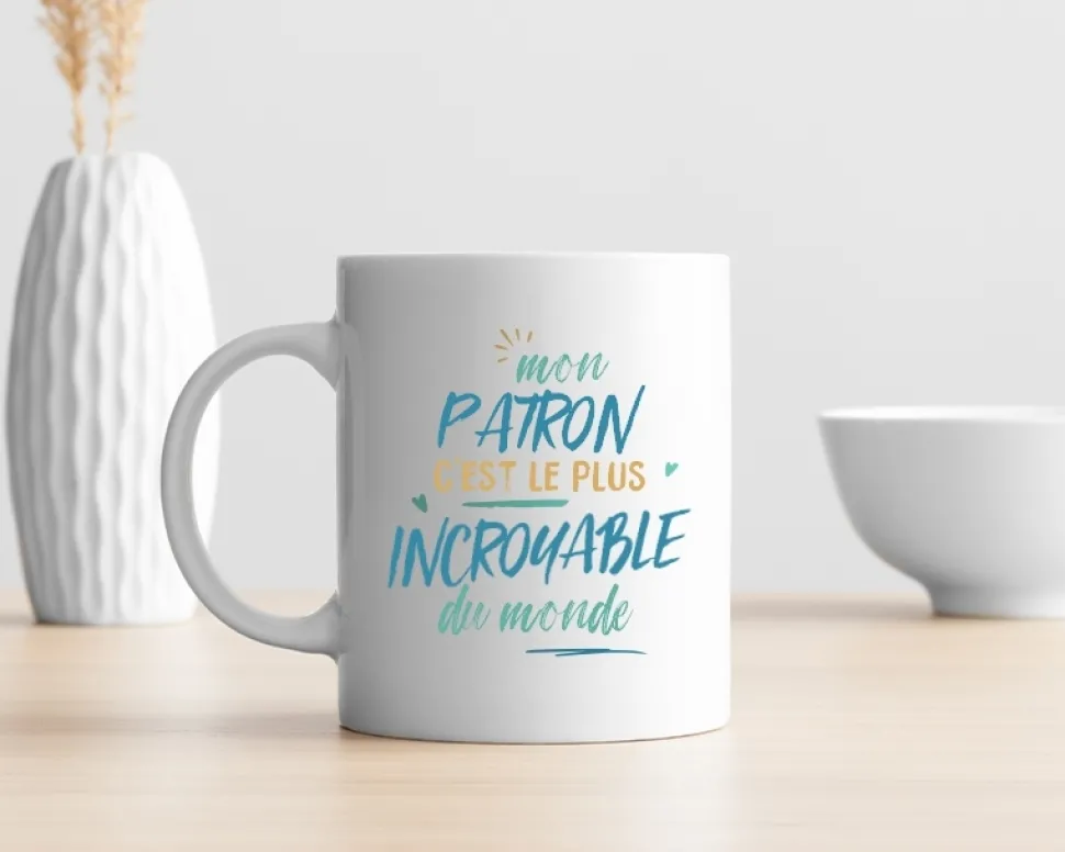 Mug personnalisé : Patron le plus...