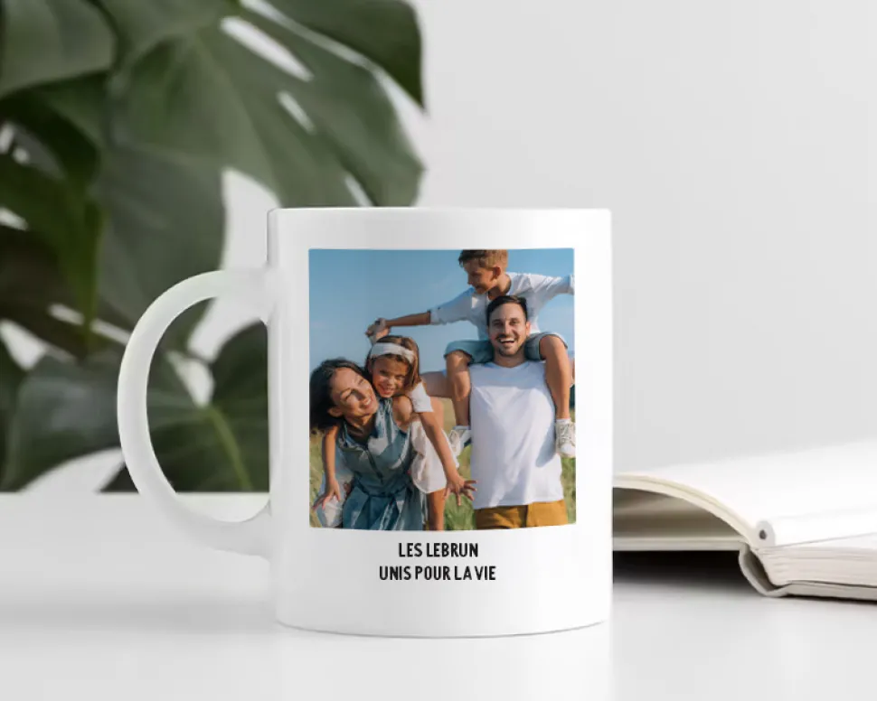 Mug personnalisé - Photo et texte