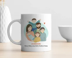 Mug personnalisé - Portrait de Famille