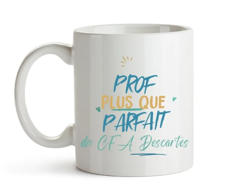 Mug personnalisé : Prof le plus...