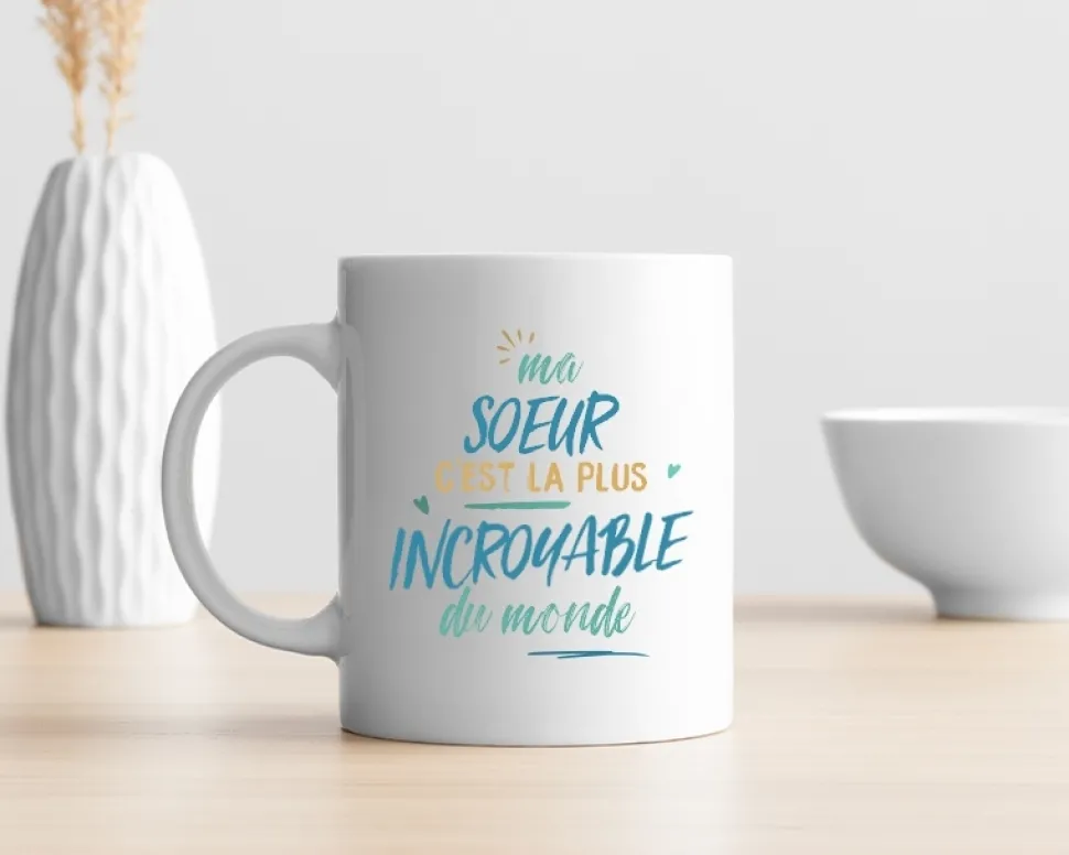 Mug personnalisé : Soeur la plus...