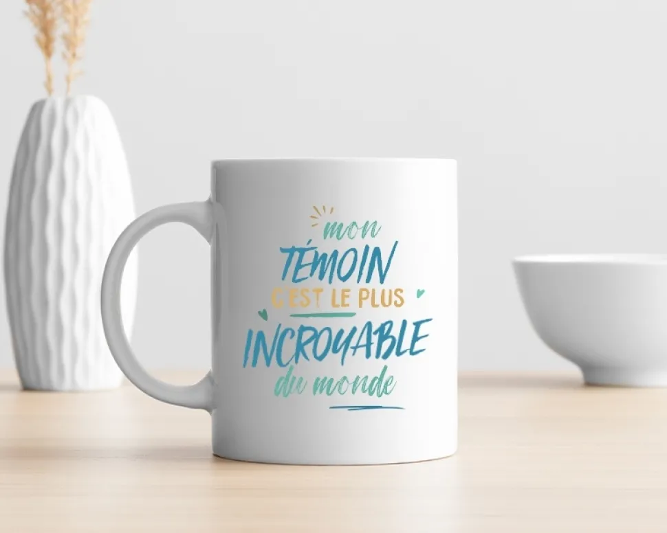 Mug personnalisé : Témoin le plus...