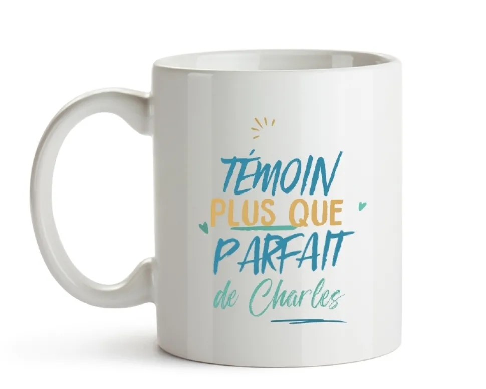 Mug personnalisé : Témoin le plus...