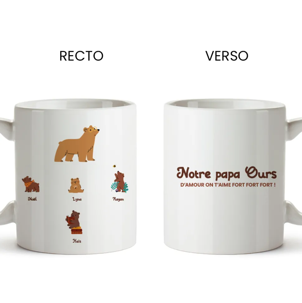 Mug personnalisé - Tribu Ours