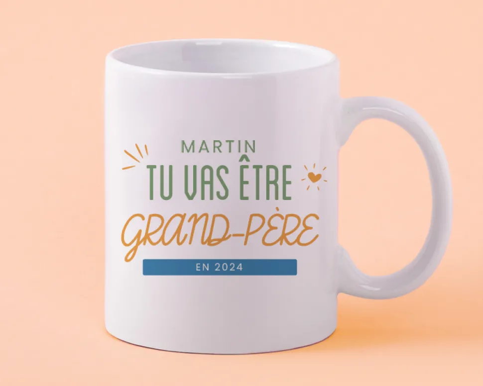 Mug personnalisé - Tu vas être ...