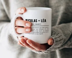 Mug personnalisé couple - Définition Amour