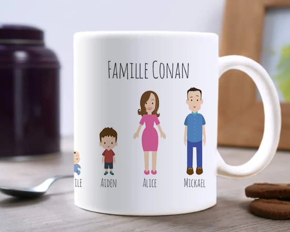 Mug personnalisé famille - Family Circus