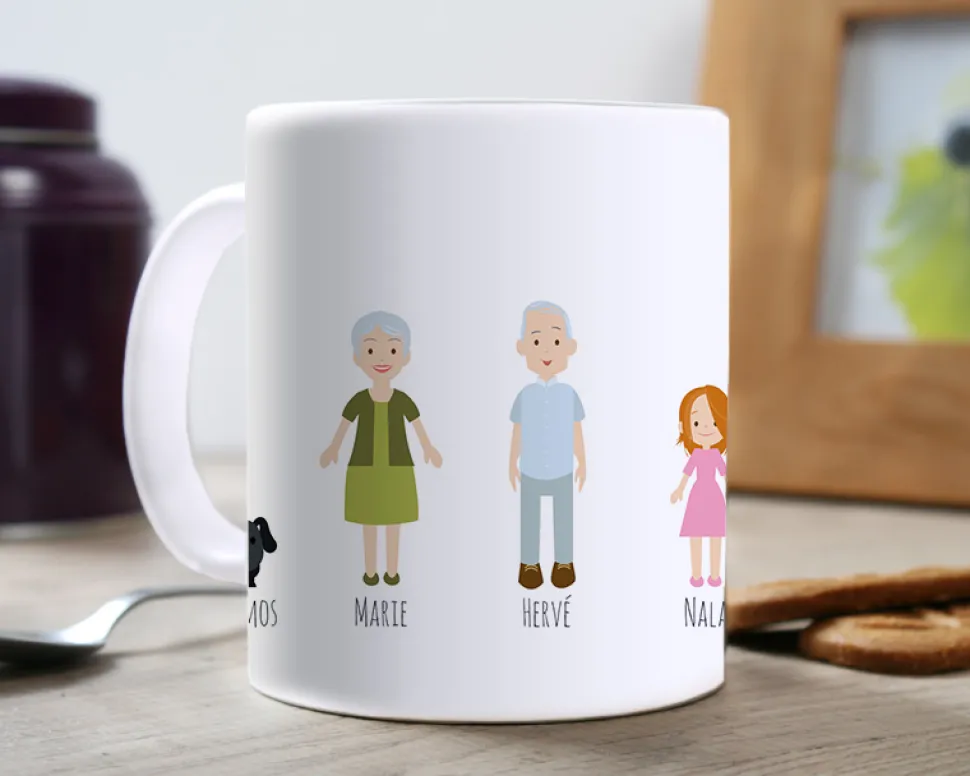 Mug personnalisé famille - Family Circus