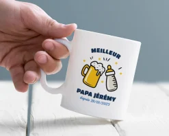 Mug personnalisé jeune papa - Chacun son biberon