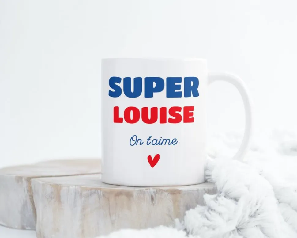 Mug personnalisé message - Super